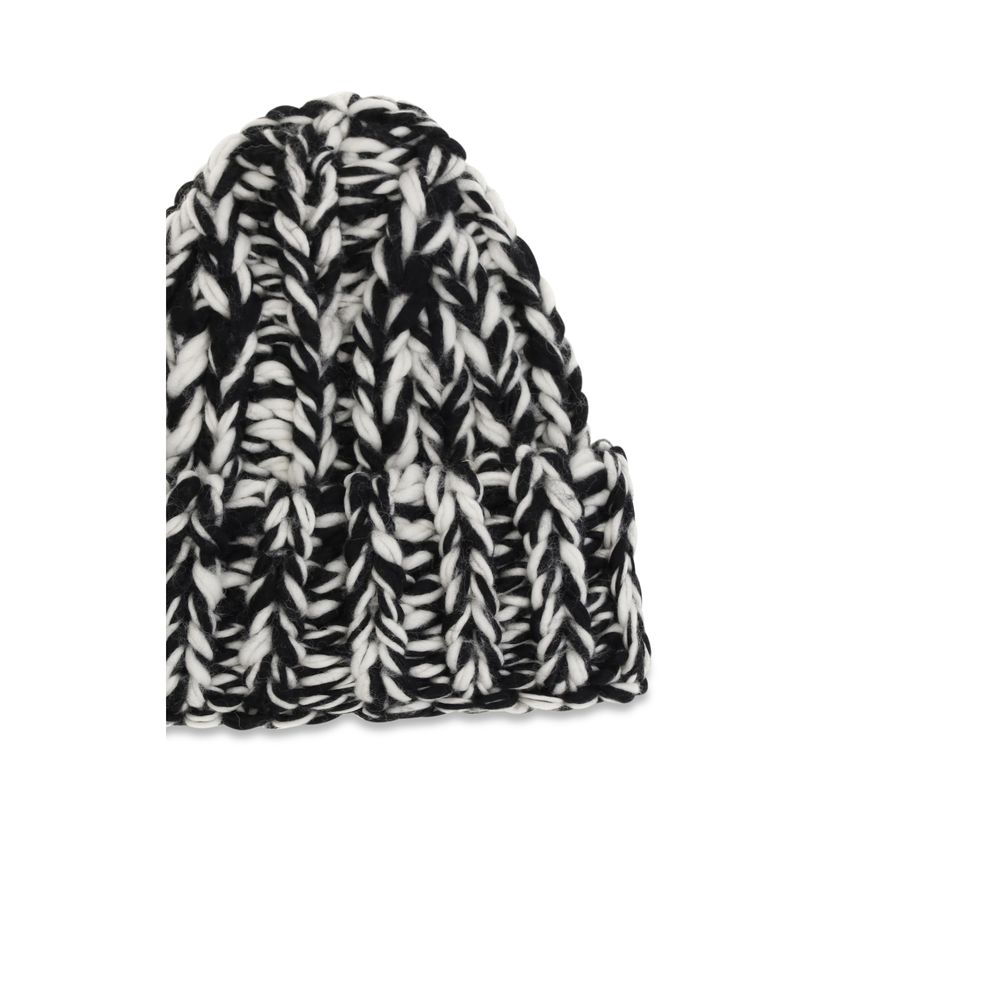 AMI Paris Black Wool Beanie