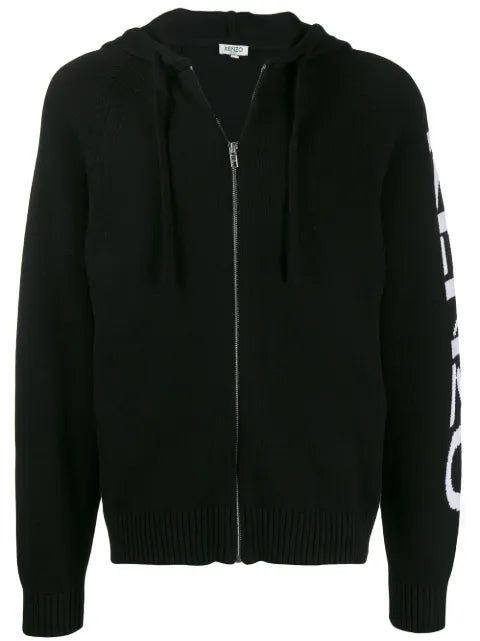 Kenzo intarsia knit logo hoodie