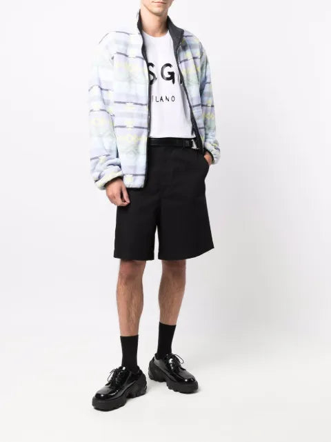 MSGM zip-up funnel neck jacket