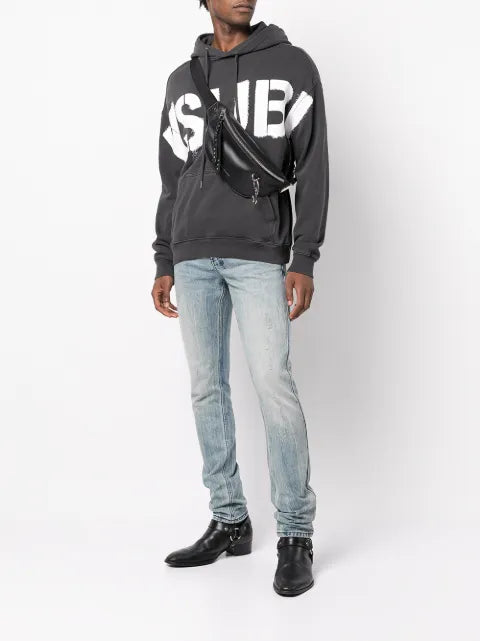 Ksubi graffiti stencil logo hoodie