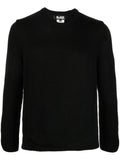 Black Comme Des Garçons crew-neck reversible jumper