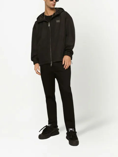 Dolce & Gabbana logo-tag hooded jacket