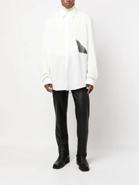 Yuiki Shimoji crow-print shirt jacket