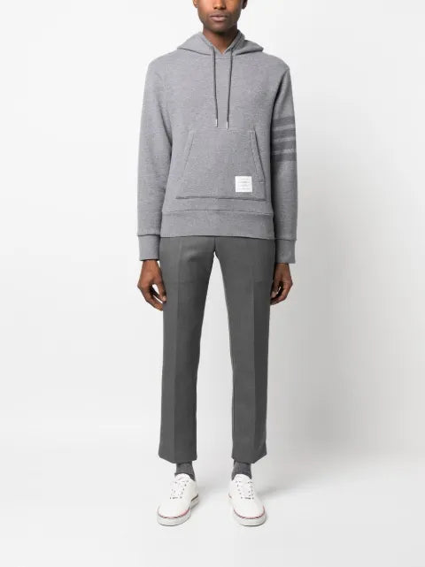 Thom Browne stripe-detail sleeve hoodie