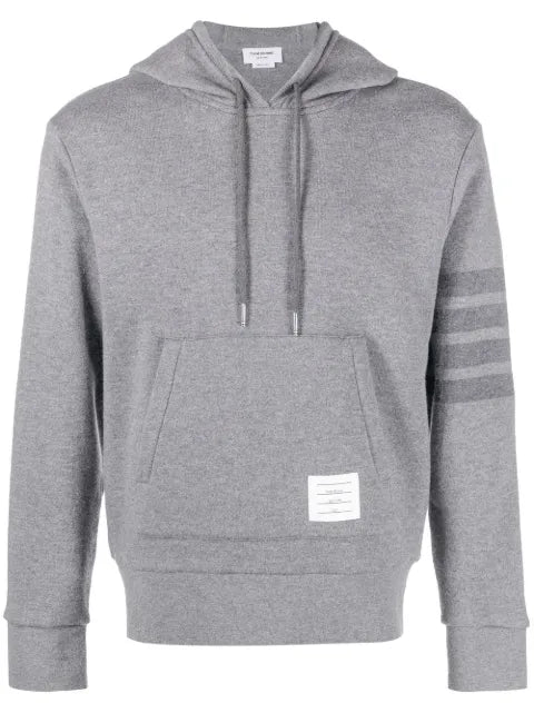Thom Browne stripe-detail sleeve hoodie