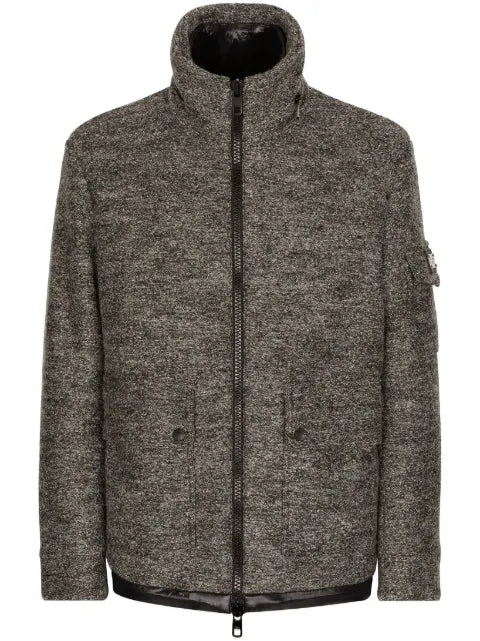 Dolce & Gabbana logo-plaque wool jacket