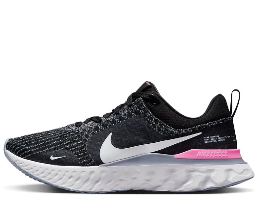 Nike React Infinity Run Flyknit 3 'Black / Grey / Pink' – DZ3014-001