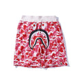 Bathing Ape Shorts Shark Head Camouflage Bottom Pattern Casual Shorts Men and Women Fashion Tether Shorts
