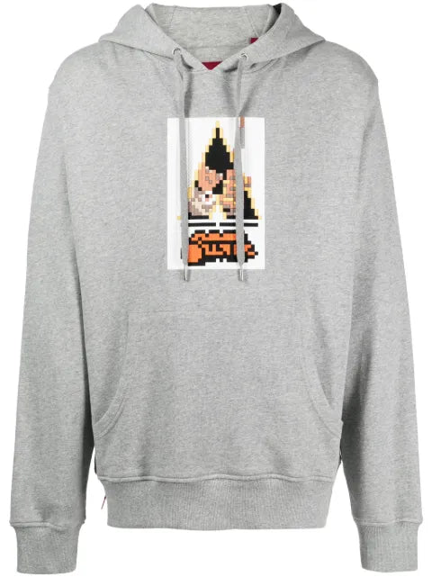 Mostly Heard Rarely Seen 8-Bit Clock Is Working graphic-print cotton hoodie