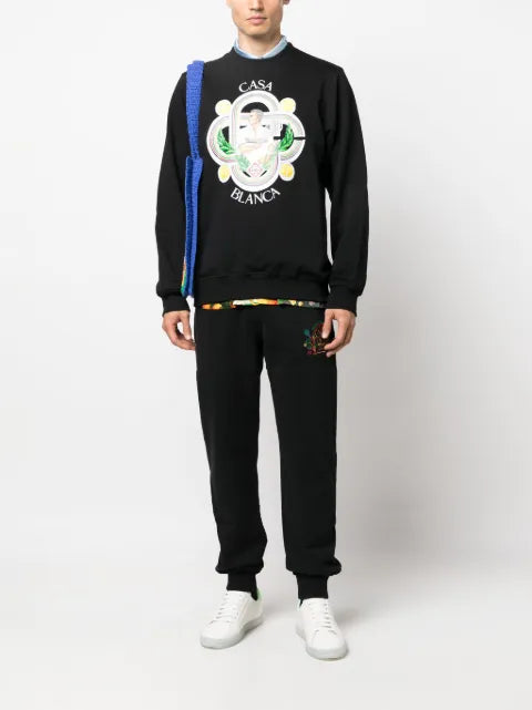Casablanca Le Joueur cotton sweatshirt