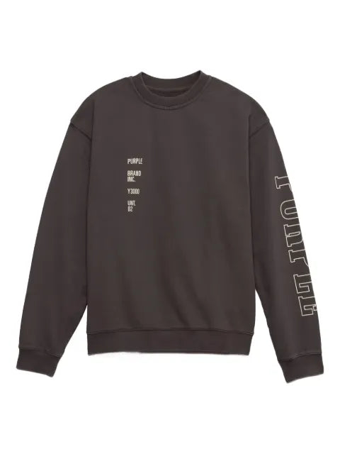 Purple Brand Relic crew-neck sweatshirt