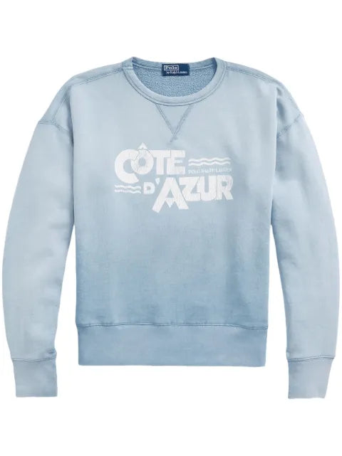 Polo Ralph Lauren graphic-print cotton sweatshirt