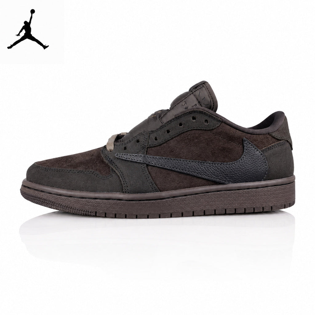 Air Jordan 1 Low Velvet Brown Black-Brown Unisex Sneakers DM7866-202