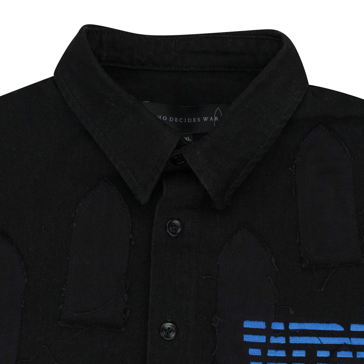 BLACK LINK WINDOW BUTTON-DOWN SHIRT