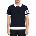 Classic Four-Bar Polo Shirt - 100% Cotton Prem | Thom Browne