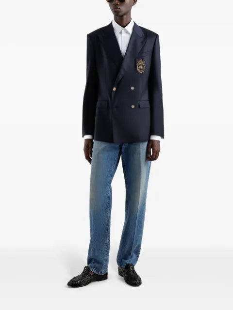 Dolce & Gabbana Double-breasted jacket with patch
