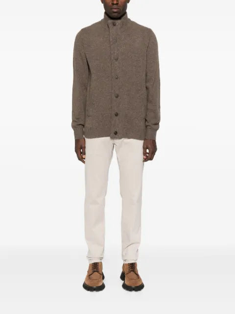 Barbour high-neck wool cardigan