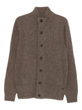 Barbour high-neck wool cardigan