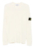 Stone Island ribbed-knit logo-patch sweater