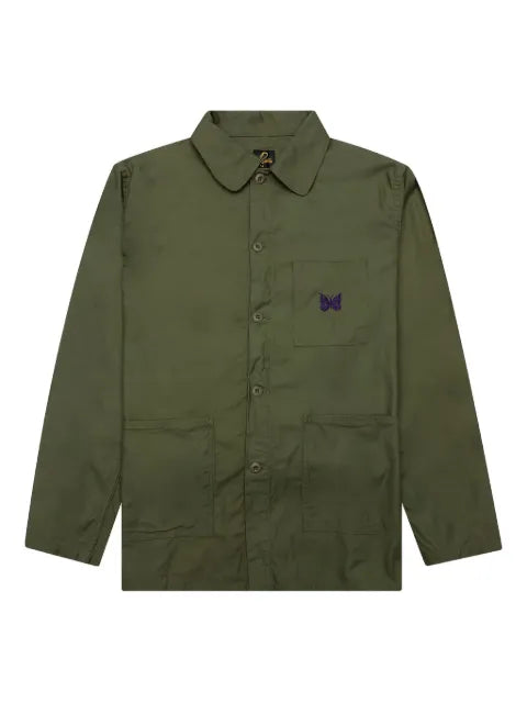 Needles butterfly embroidered coverall jacket