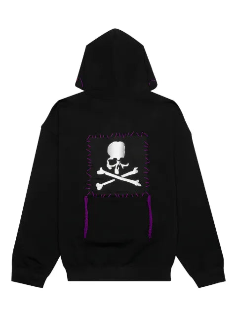 Mastermind World hand-stitched embroidered-logo hoodie