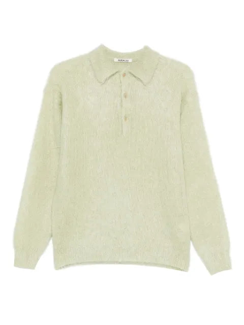 Auralee button-up sweater