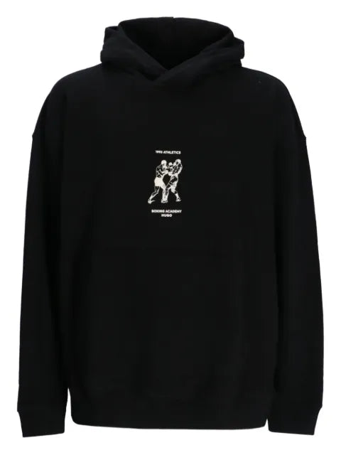 HUGO boxing-print hoodie