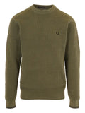 Fred Perry textured-knit logo-detail sweater
