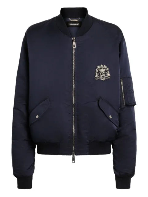 Dolce & Gabbana hooded embroidered bomber jacket