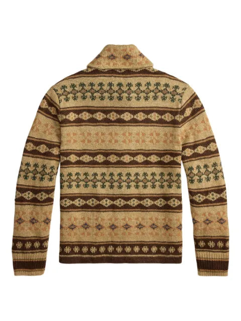 Ralph Lauren RRL patterned shawl-collar cardigan