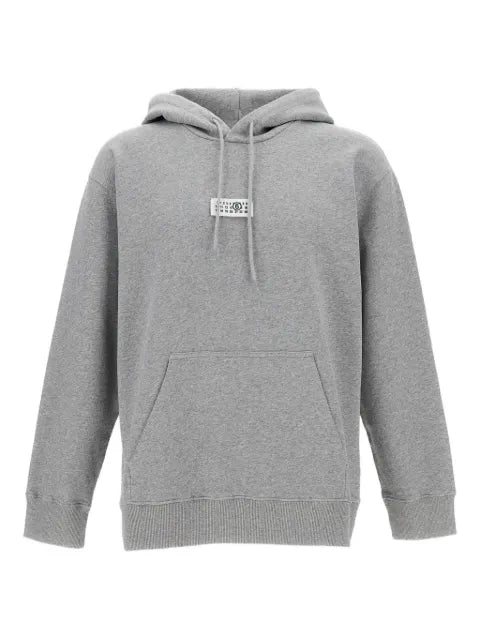 MM6 Maison Margiela front-pocket ribbed-trim hoodie
