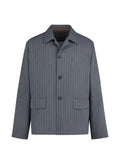 Tod's pinstripe-pattern flap-pocket jacket