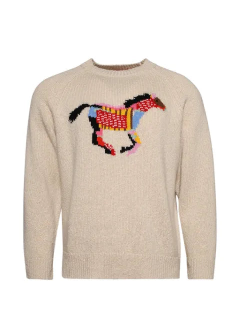 The Elder Statesman glacier horse sweater