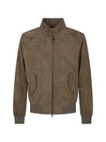 Baracuta suede bomber jacket