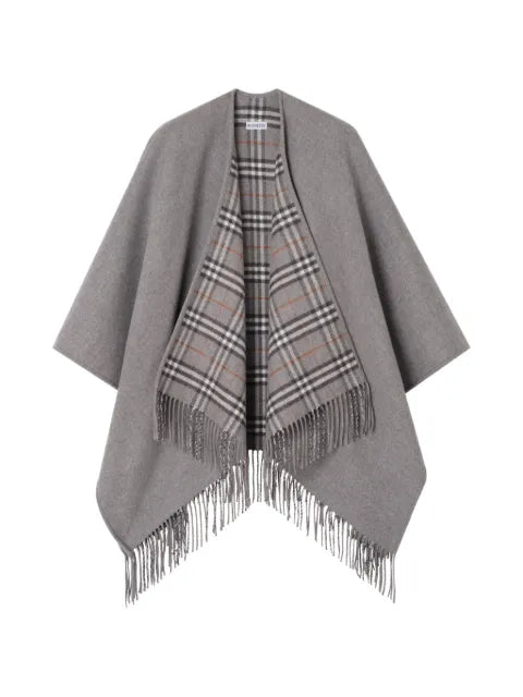 Burberry reversible Check wool cape