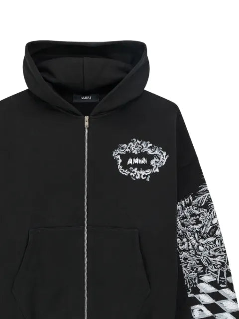 AMIRI Chateau sketch zip hoodie