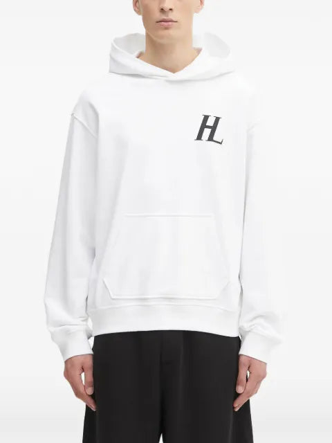 Helmut Lang logo-print hoodie