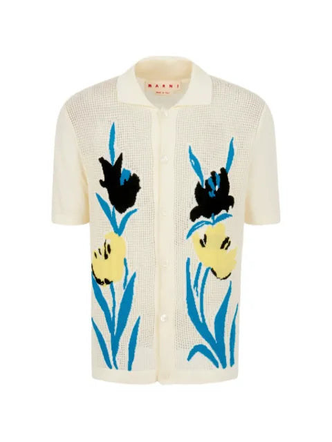 Marni cotton floral cardigan