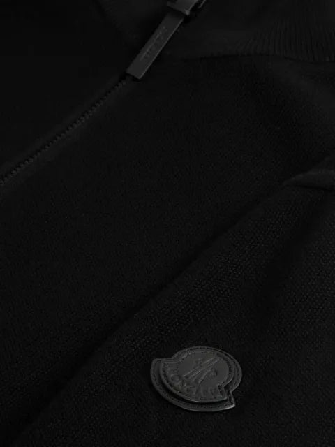 Moncler zip-up knitted sweater