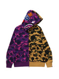 A BATHING APE® split-camo full-zip hoodie