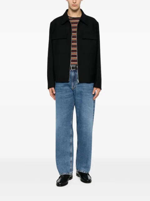 SANDRO Theodore patch-pocket zip-up jacket