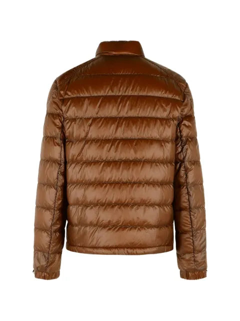 Moncler quilted logo-patch jacket