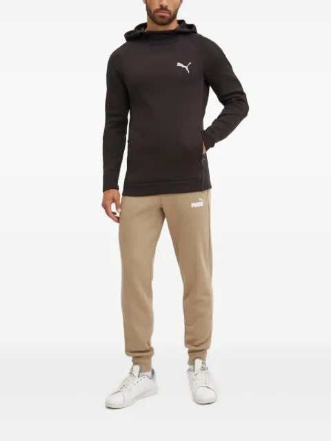 PUMA logo-motif raglan-sleeve hoodie