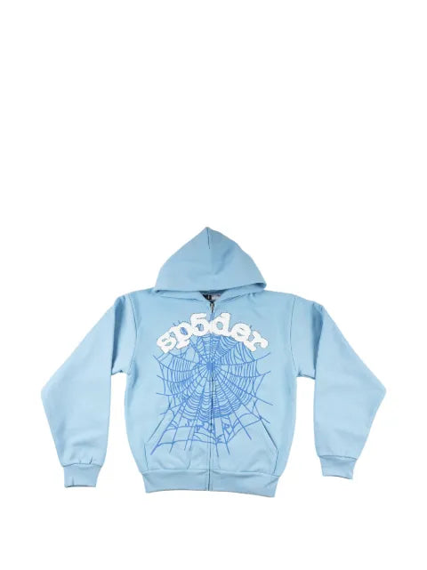 SP5DER OG Web zip-up hoodie