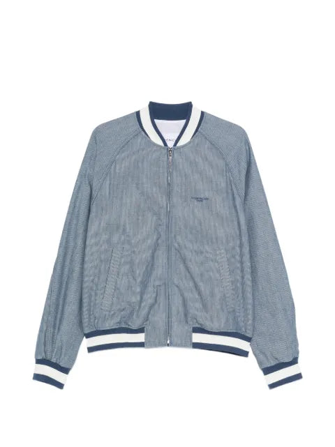 Givenchy striped blouson in cotton with Givenchy embroidery