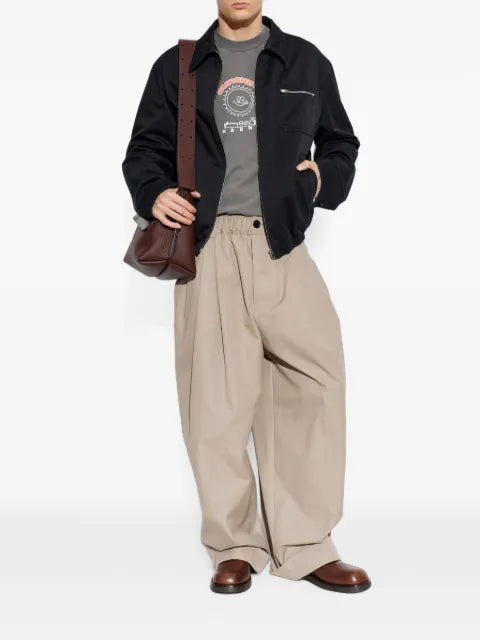 Marni cotton jacket with zip pocket