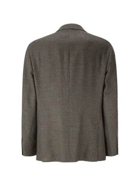 Brunello Cucinelli  check-pattern long-sleeve blazer