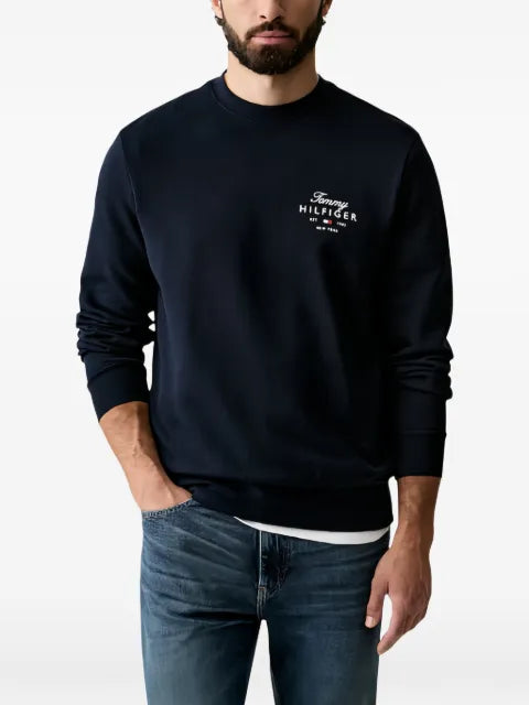 Tommy Hilfiger Stack logo-embroidered crew-neck sweatshirt
