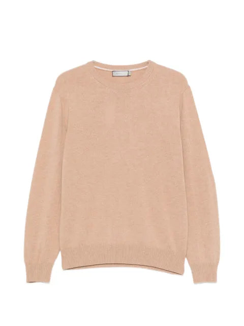 Canali crew-neck ribbed-trim sweater