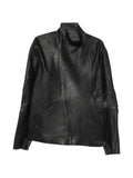 Leon Emanuel Blanck asymmetric-zip leather jacket